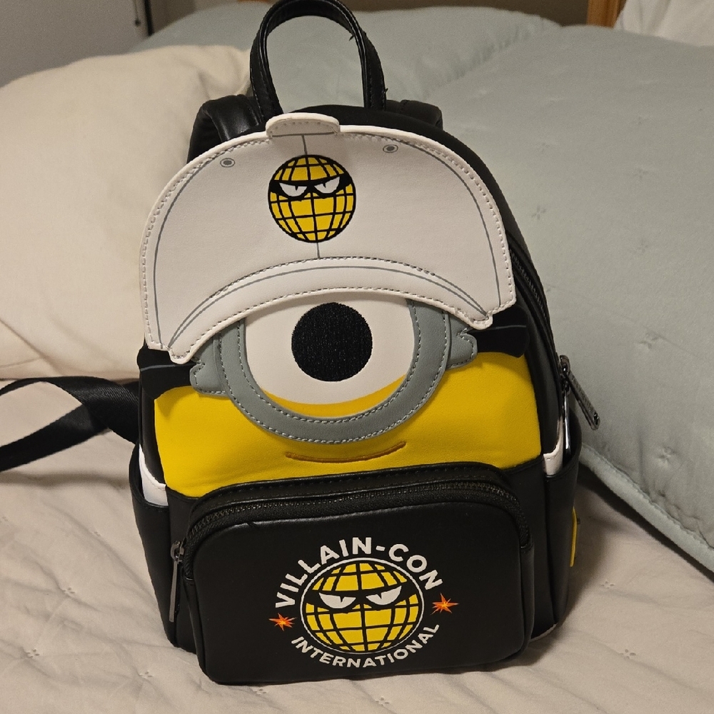Universal Studios Loungefly Despicable Me Villain-Con Minion Backpack